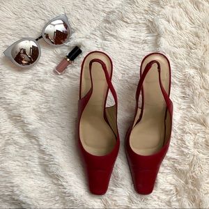 Women’s Karen Scott Red Leather Pump - size 9